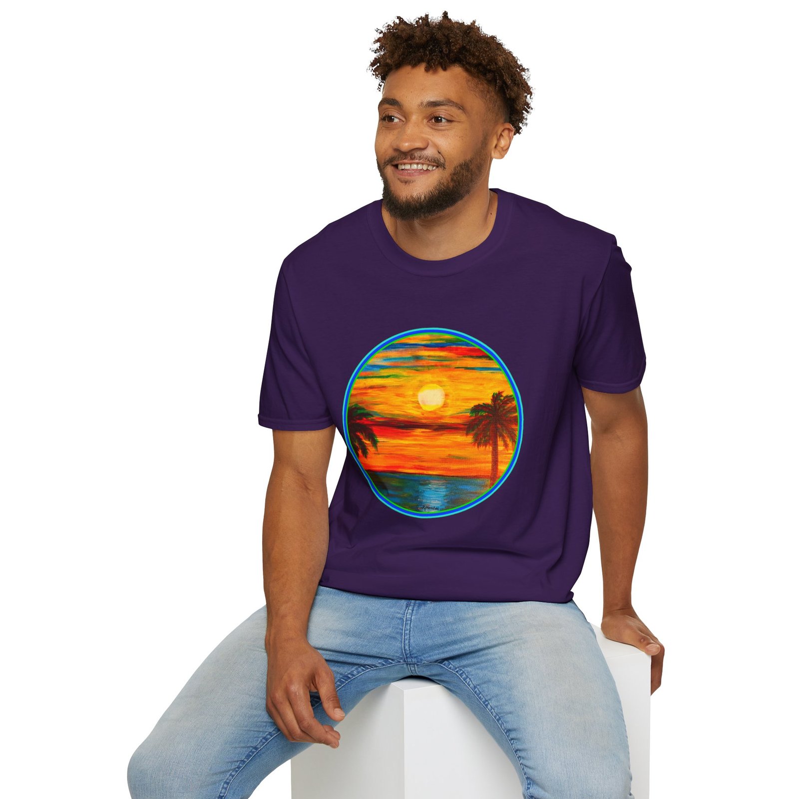 Caribbean Sunset Vibes Unisex T-Shirt - Image 12
