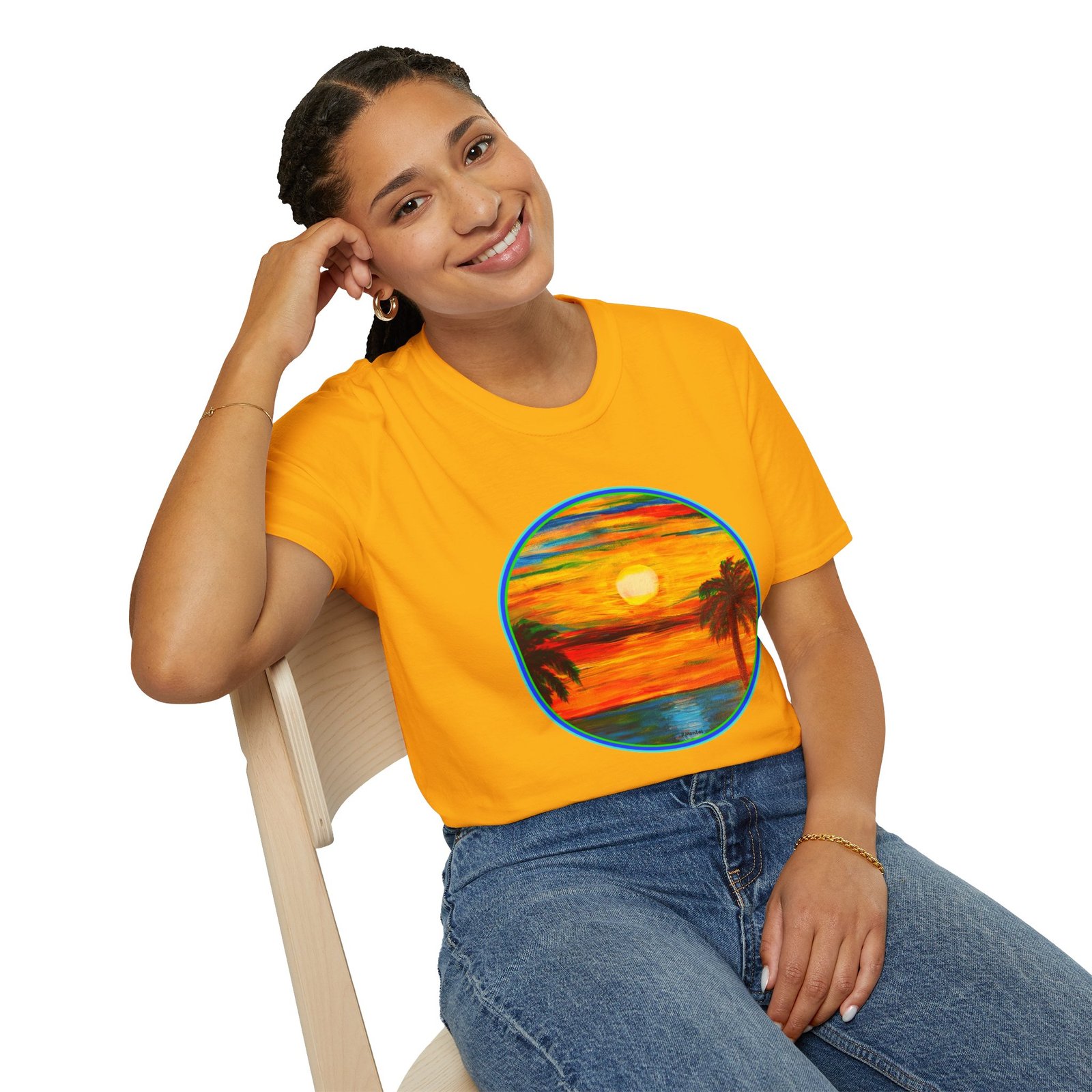 Caribbean Sunset Vibes Unisex T-Shirt - Image 7