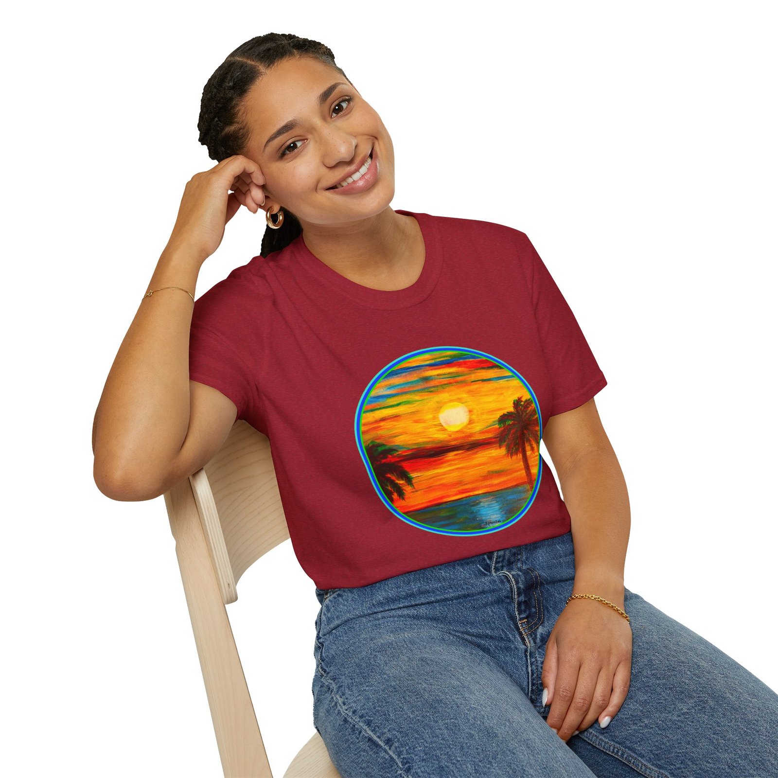 Caribbean Sunset Vibes Unisex T-Shirt - Image 15