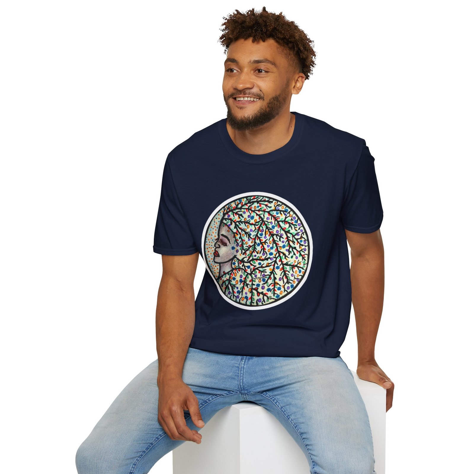 Colorful Artistic, My Feelings Unisex T-Shirt, Caribbean Style Design - Image 8