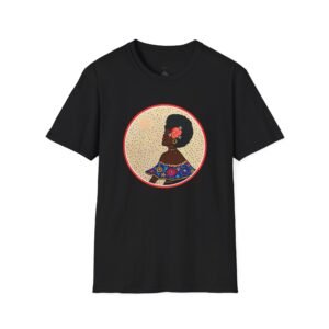 The Caribbean Resilient Mother T-Shirt, Caribbean Folk Art Style