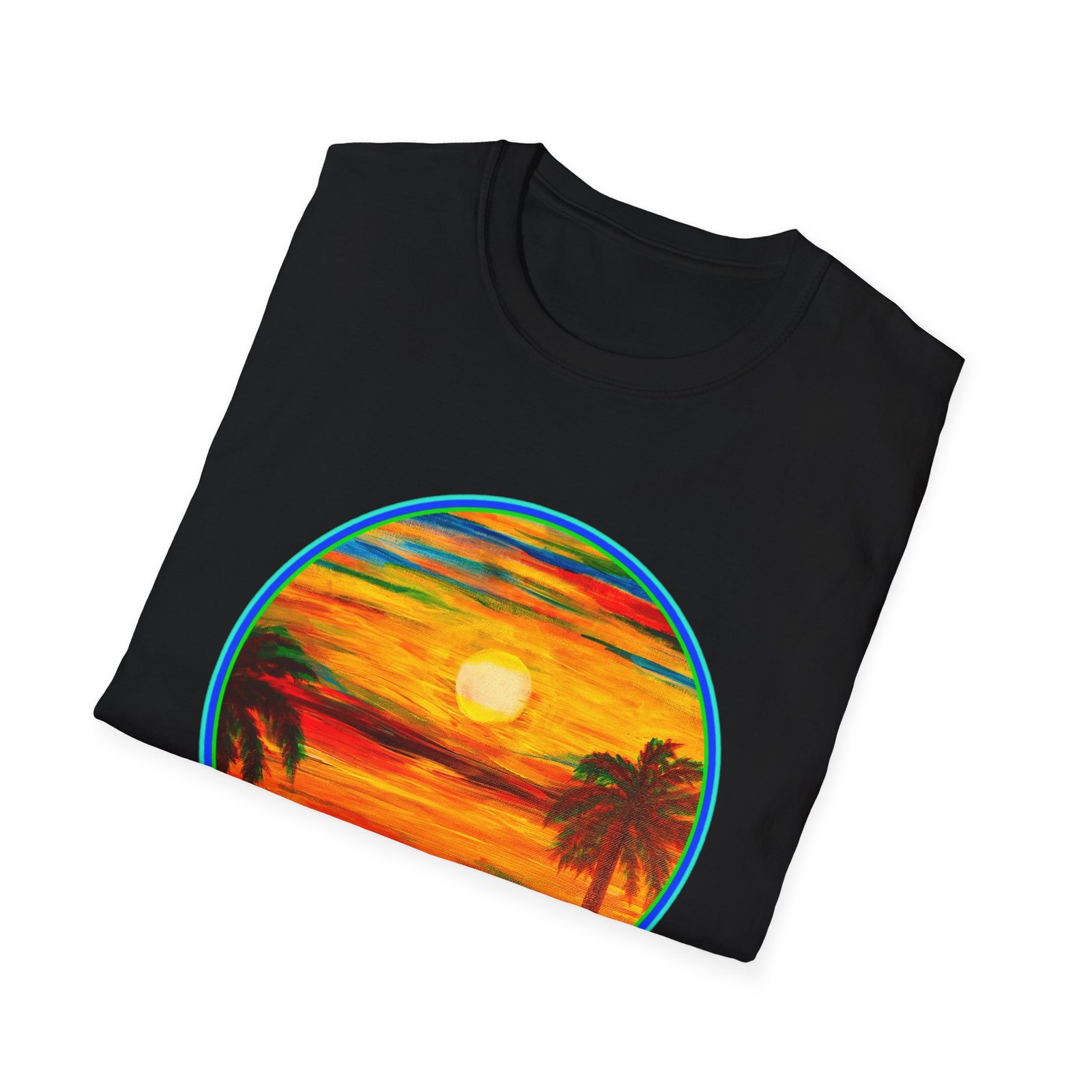 Caribbean Sunset Vibes Unisex T-Shirt - Image 2