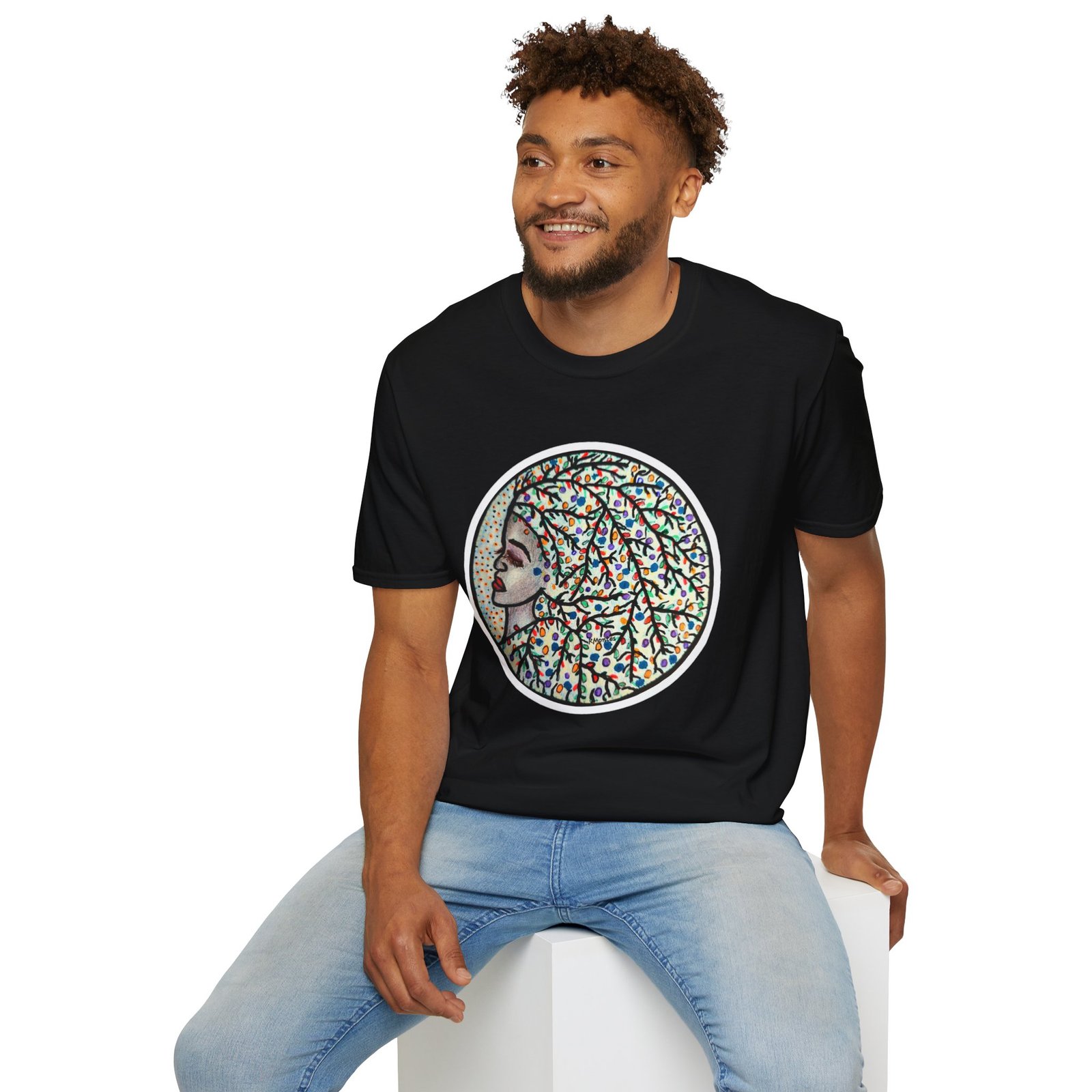 Colorful Artistic, My Feelings Unisex T-Shirt, Caribbean Style Design - Image 12