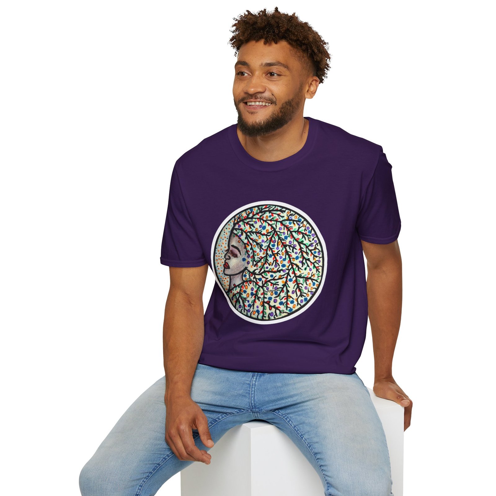 Colorful Artistic, My Feelings Unisex T-Shirt, Caribbean Style Design - Image 3