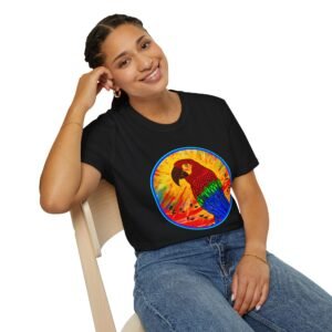 Vibrant Caribbean Parrot T-Shirt- Unisex Tee